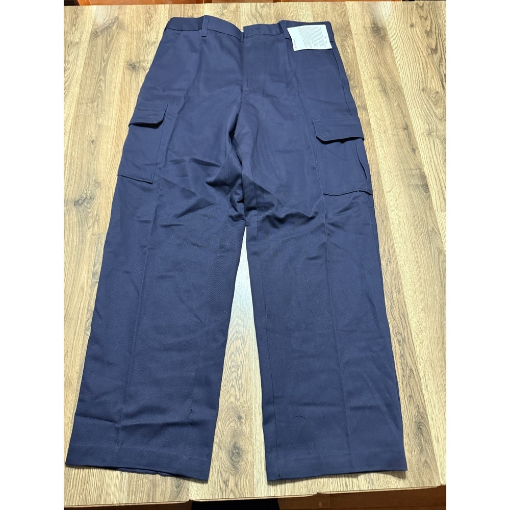 NWT FR Steelguard Pants Mens 36x29.5 Blue Flame Resistant Side Pockets Work Pant